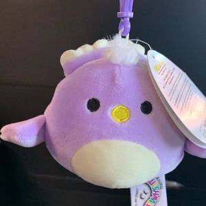 NWT MINI SQUISHMALLOW CLIP ELINA THE PEACOCK